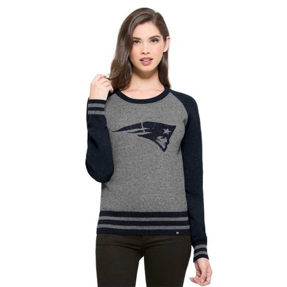 Ladies '47 NEPS Sweater-Gray/Navy